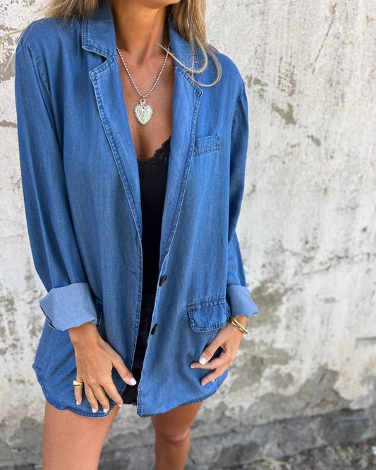 Flurina | Relaxed Denim Blazer