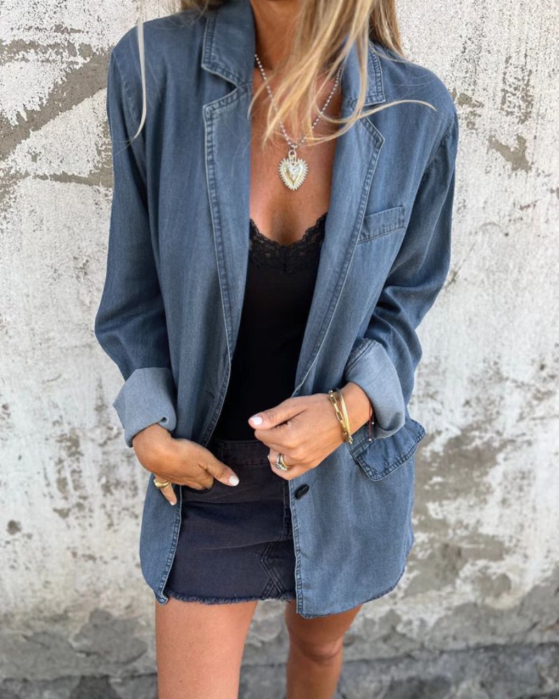 Flurina | Relaxed Denim Blazer