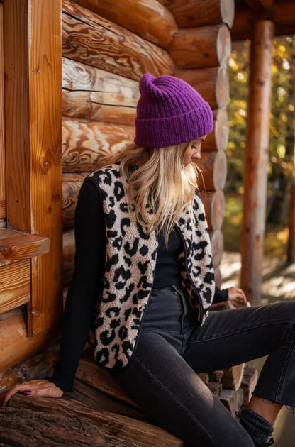 Leana Leopard Print Vest