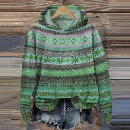 Uvelia | Vintage-Inspired Ethnic Hoodie