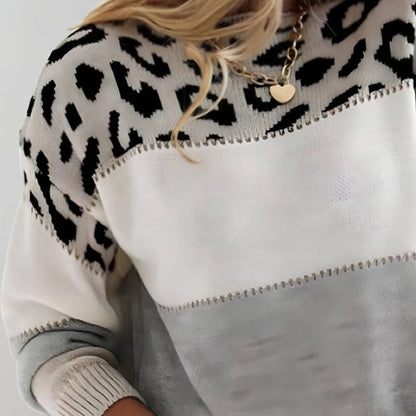 Elvira | Casual Leopard Print Sweater