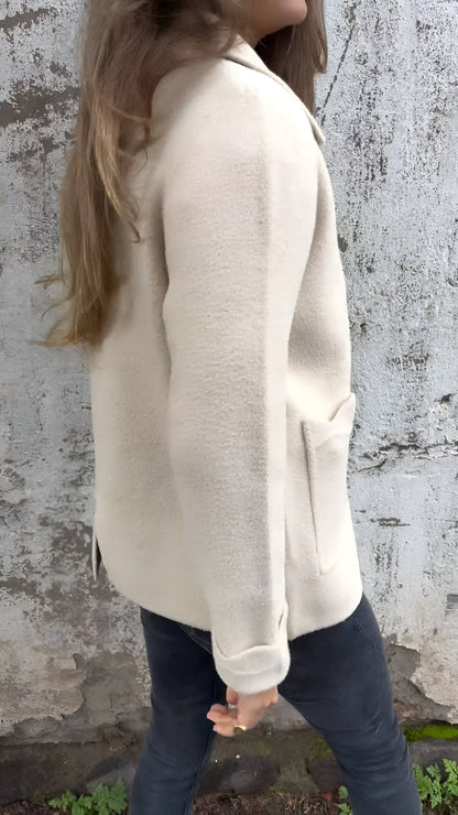 Fulvia | Chic Zippered Lapel Jacket