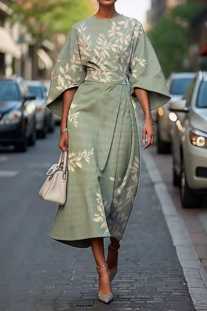 Moxlan | Chic Floral Elegance Dress