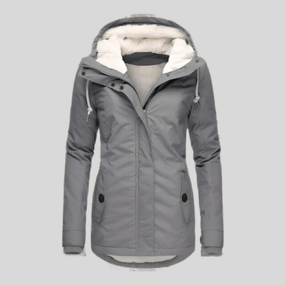 Alienor | Waterproof Hooded Long Jacket with Lining