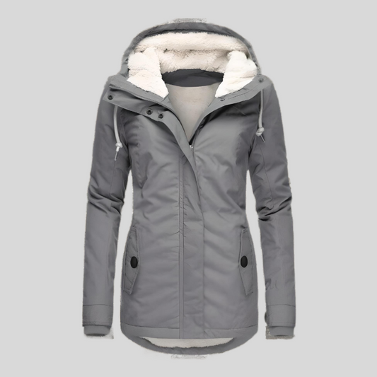 Alienor | Waterproof Hooded Long Jacket with Lining