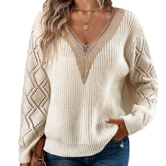 Lise | V-Neck Knit Sweater