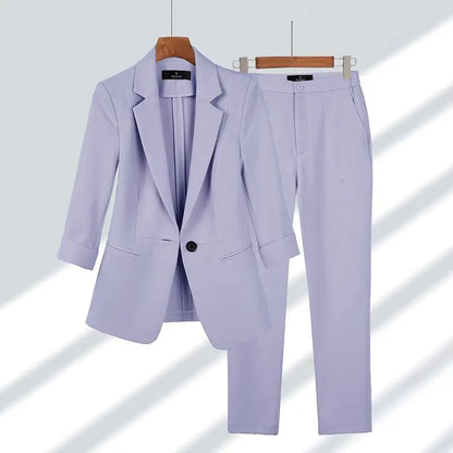 Cherry | Coordinated Formal Suit Jacket and Trousers