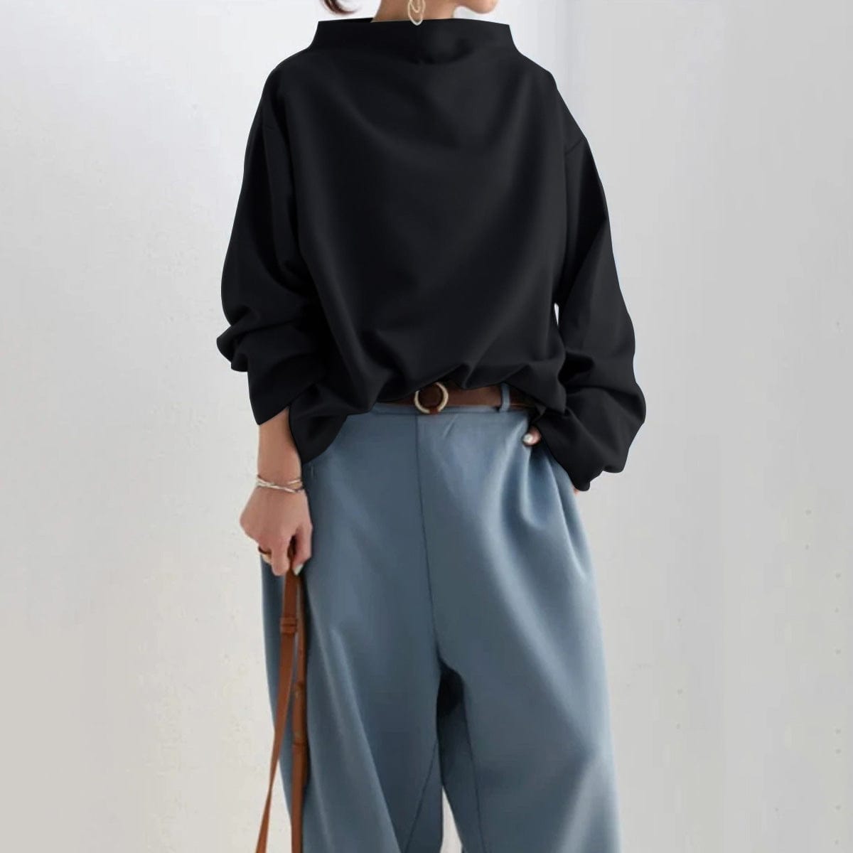 Wanda | Cozy High-Neck Knit Top