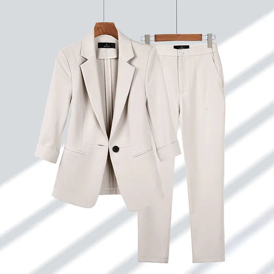 Cherry | Coordinated Formal Suit Jacket and Trousers