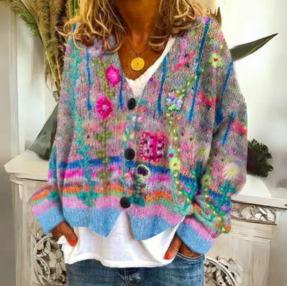 Valerie | Elegant Floral Cardigan