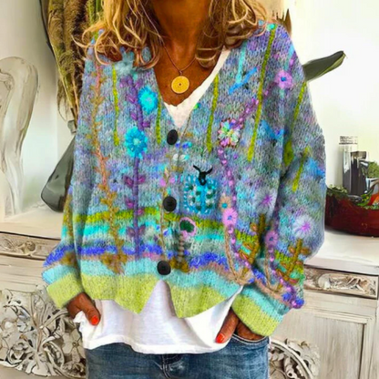 Valerie | Elegant Floral Cardigan