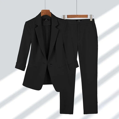 Cherry | Coordinated Formal Suit Jacket and Trousers