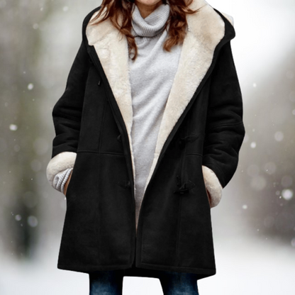 Deyse | Luxury Suede Fleece Hooded Jacket