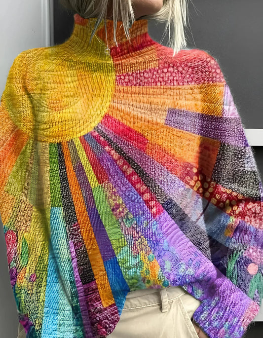 Rosalind | Colorful turtleneck sweater for cozy style