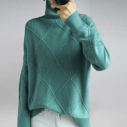 Alice | Cozy Turtleneck Knit Sweater