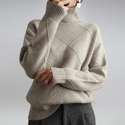 Alice | Cozy Turtleneck Knit Sweater