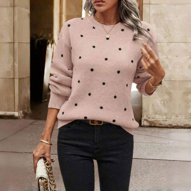 Noella | Polka Dot Knit Sweater