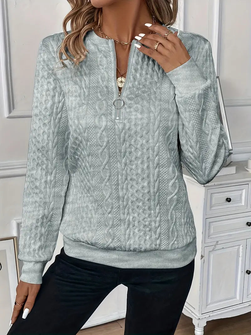 Sylvie | Zip-up jumper for casual comfort