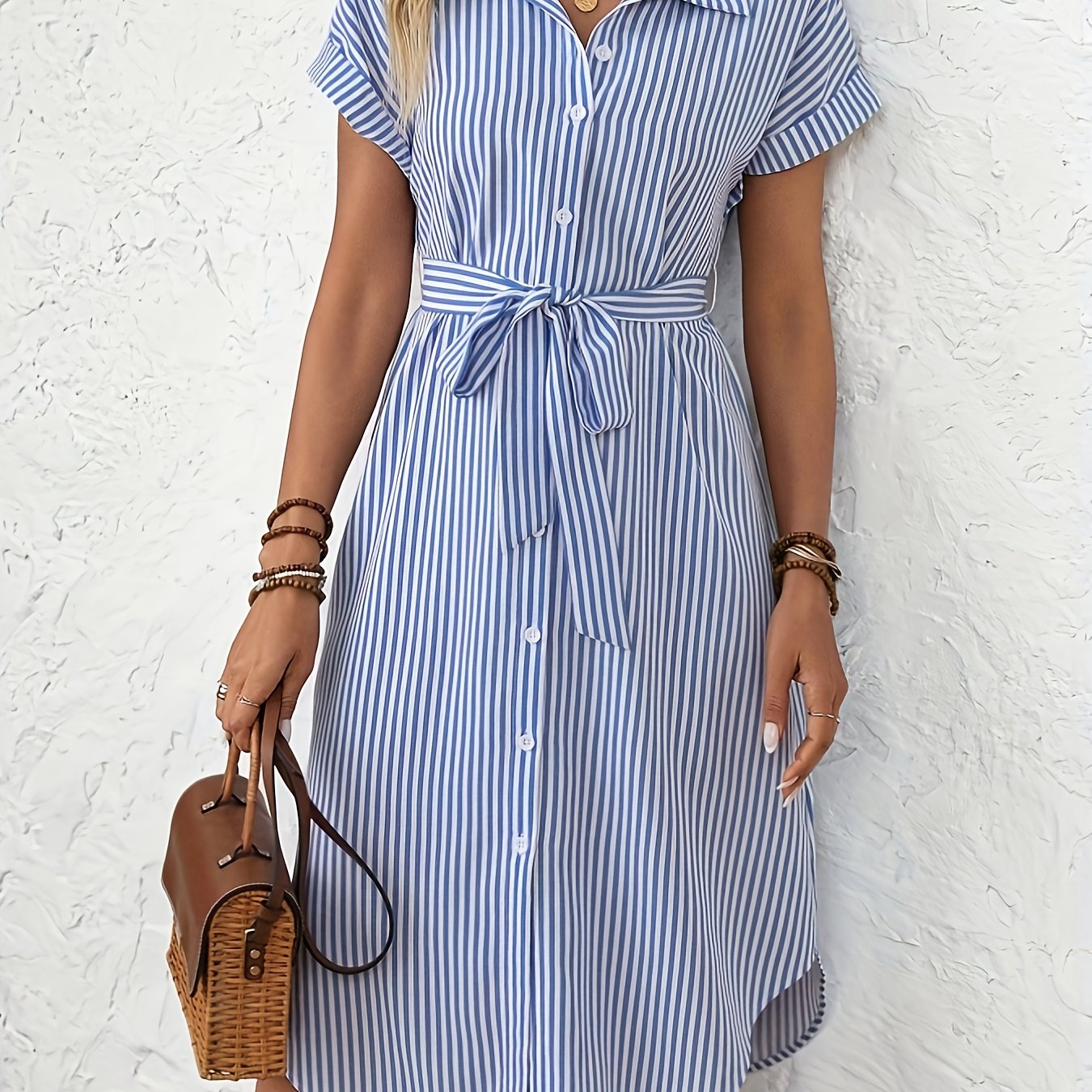 Delphine | Chic Striped Dress