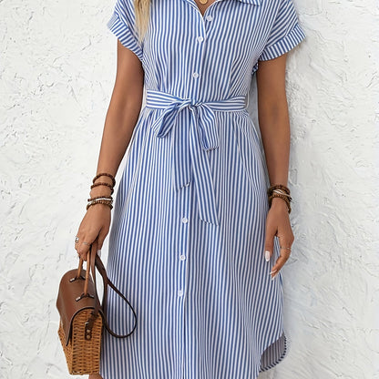 Delphine | Chic Striped Dress