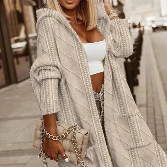 Johani | Long-Length Hooded Cardigan